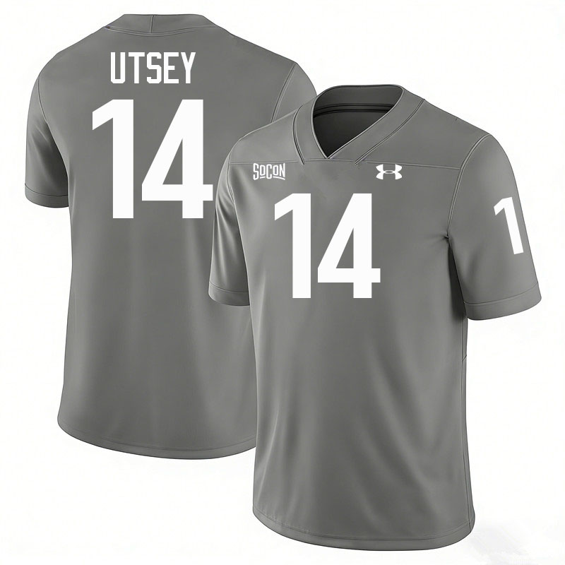 Virginia Military Institute Keydets #14 Nana Utsey College Football Jerseys,Uniforms-Grey Virginia Military Institute Keydets #14 Nana Utsey College Football Jerseys,Uniforms-Grey